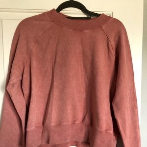 Lululemon long sleeve crew sweatshirt in pink